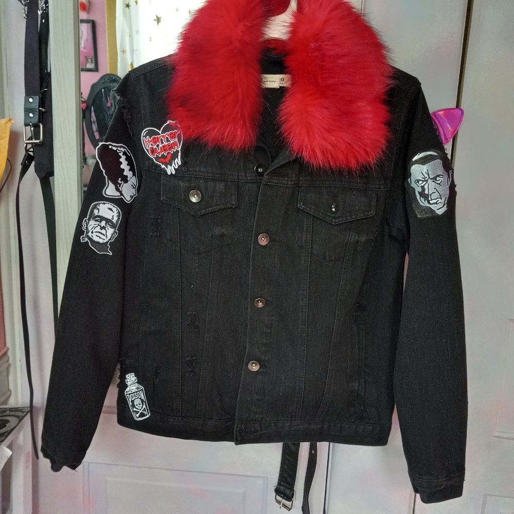 Sneak peek @ WIP custom Rage Against the Sewing Machine upcoming jackets! Ooak🧵 - Picture 2 of 16